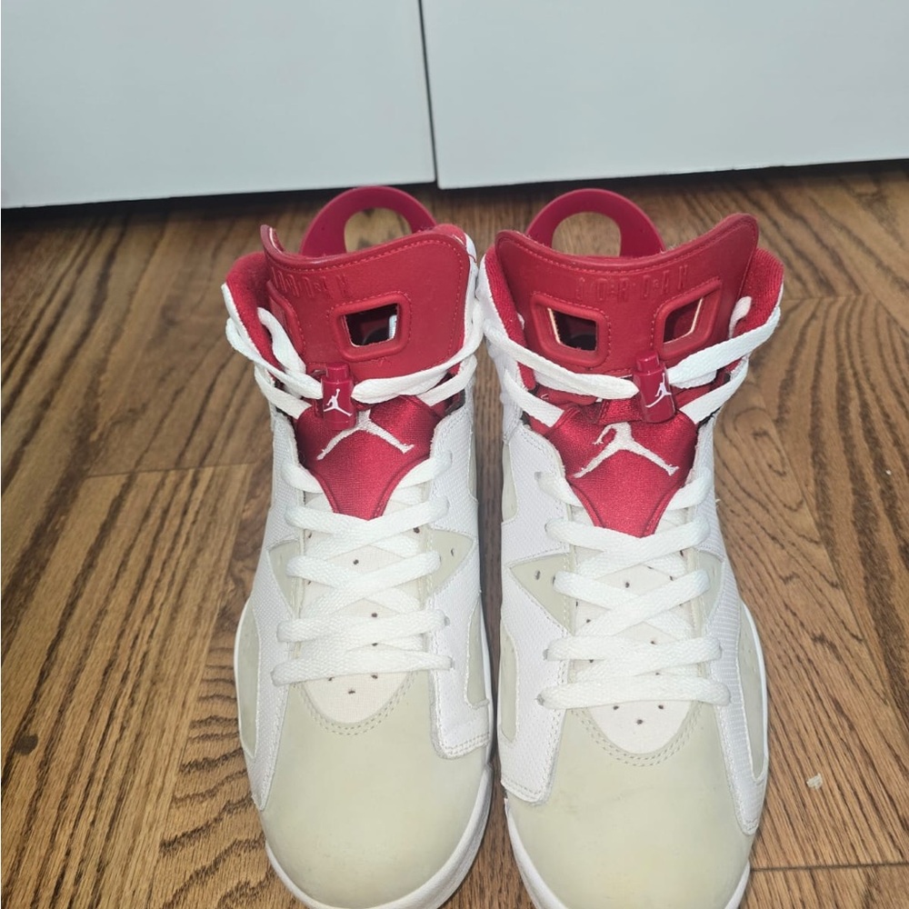 Jordan White and Red Sneakers for Everyday Style